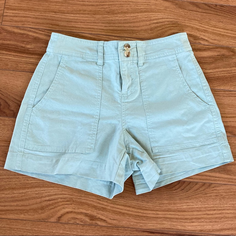 A New Day Seafoam Green High Waisted Shorts Size 2